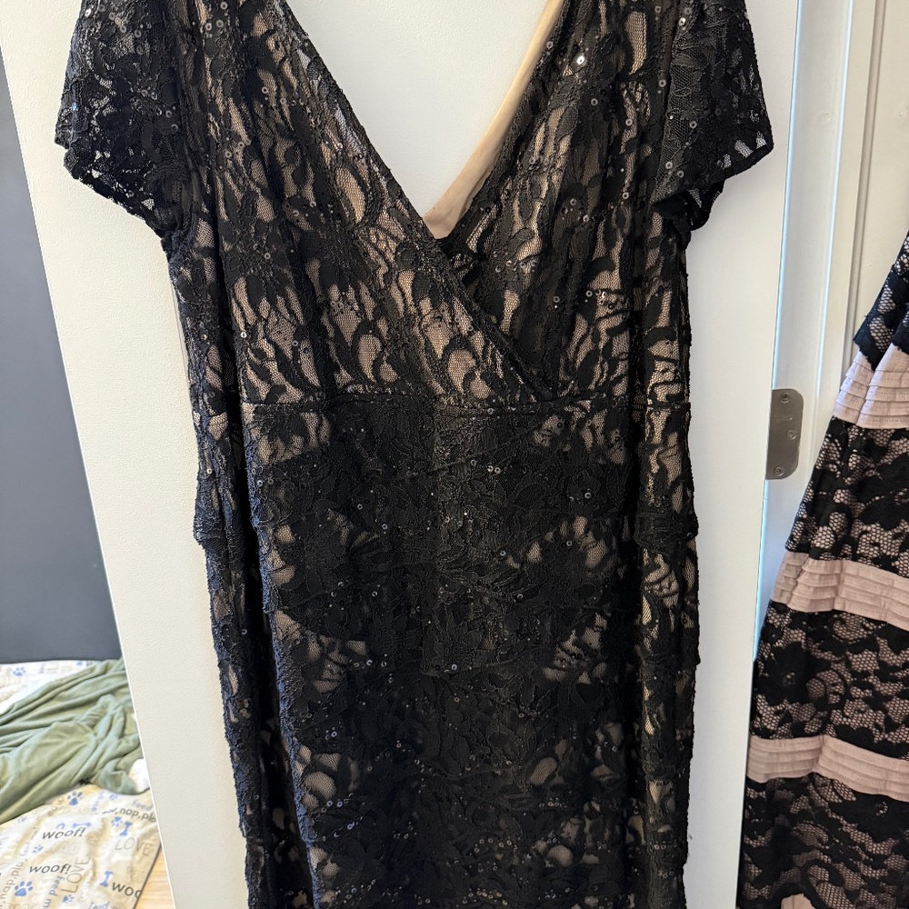 Gatsby inspired black and gold dress
